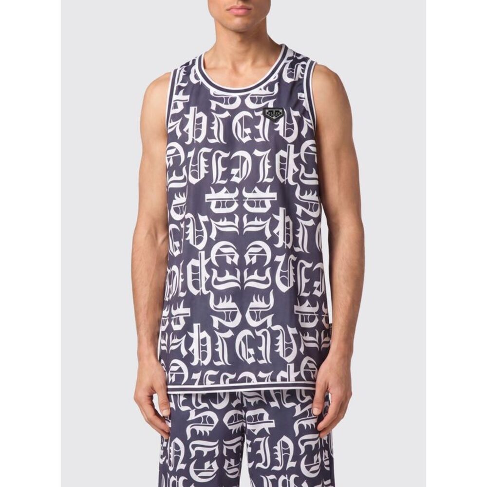 Philipp Plein Tank Top Men Blue